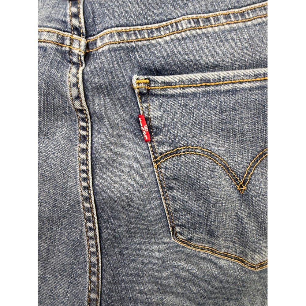 Levis 720 High Rise Super Skinny Jeans Light Wash Distressed Raw Hem 27 - Picture 6 of 9